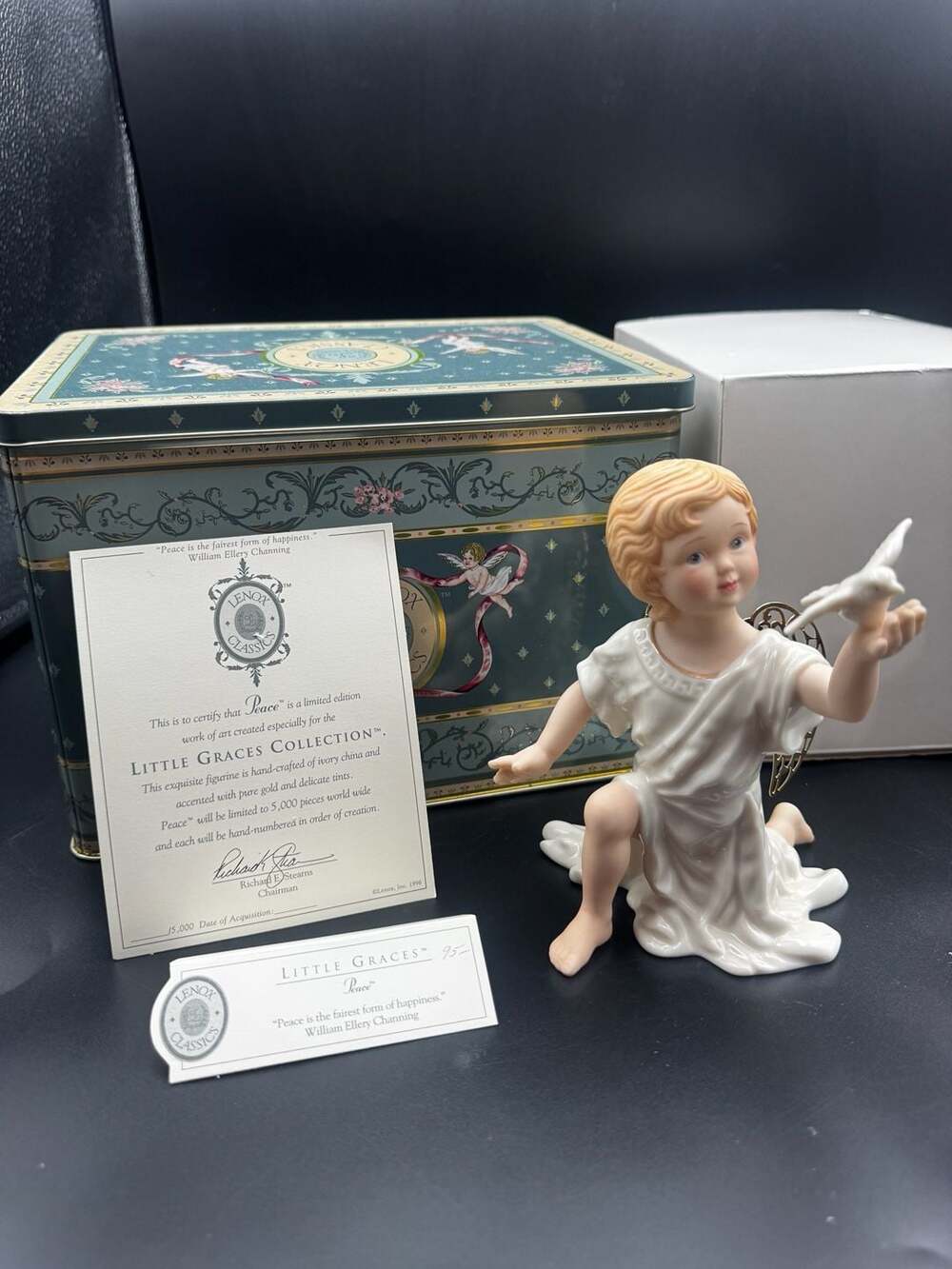 Lenox Classics Little Graces Collection "Peace" Angel Figurine